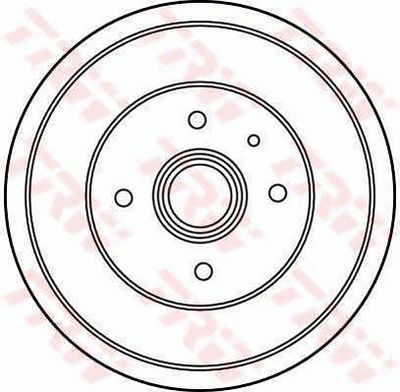 DB4200 TRW Тормозной барабан