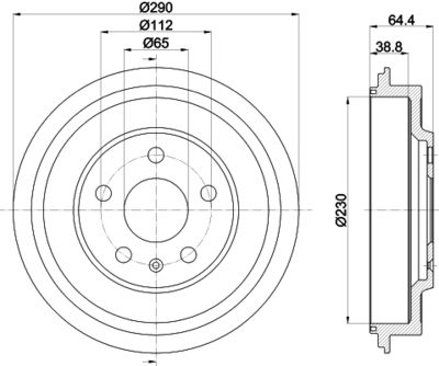 MBD366 MINTEX Тормозной барабан