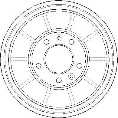 NDR362 NATIONAL Тормозной барабан