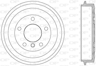 BAD900510 OPEN PARTS Тормозной барабан