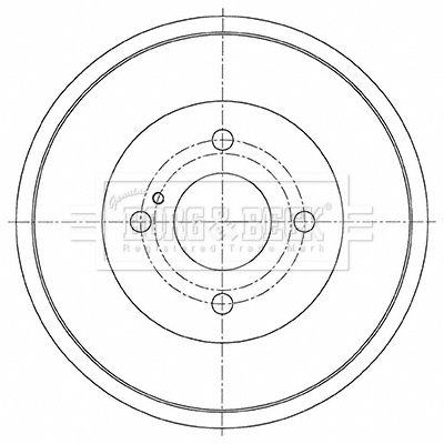 BBR7270 BORG & BECK Тормозной барабан