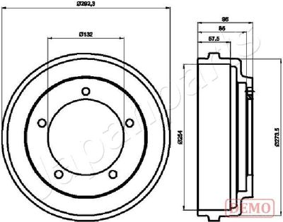 TA0316C JAPANPARTS Тормозной барабан