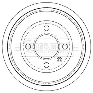 BBR7256 BORG & BECK Тормозной барабан