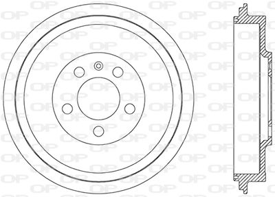 BAD904910 OPEN PARTS Тормозной барабан