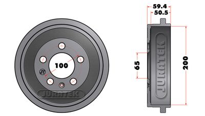 JDR002 JURATEK Тормозной барабан