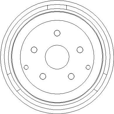NDR380 NATIONAL Тормозной барабан
