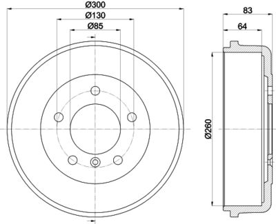 MBD012 MINTEX Тормозной барабан