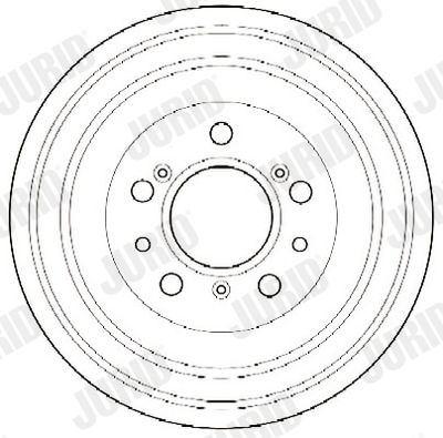 329008J JURID Тормозной барабан