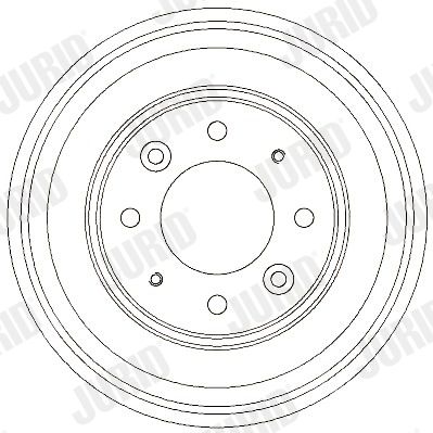 329335J JURID Тормозной барабан