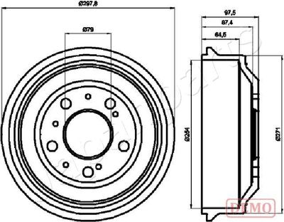 TA0605C JAPANPARTS Тормозной барабан