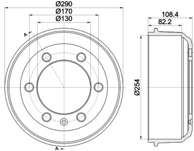 MBD039 MINTEX Тормозной барабан