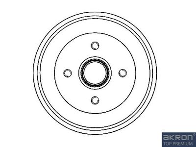 1120027 AKRON-MALÒ Тормозной барабан