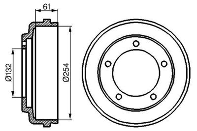 0986477048 BOSCH Тормозной барабан