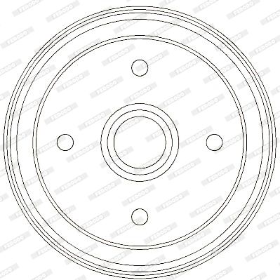 FDR329327 FERODO Тормозной барабан