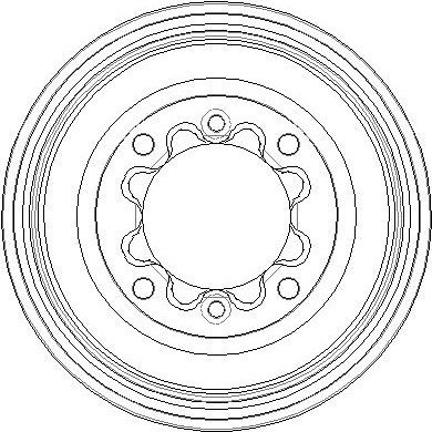 NDR022 NATIONAL Тормозной барабан