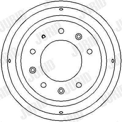 329064J JURID Тормозной барабан