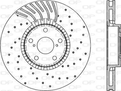 BDRS228525 OPEN PARTS Тормозной диск