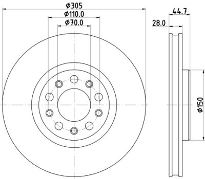 PCD21832 DON Тормозной диск