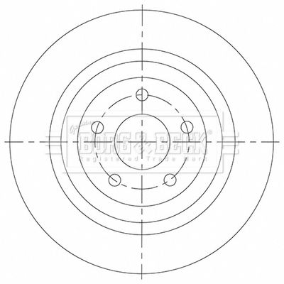 BBD5539 BORG & BECK Тормозной диск