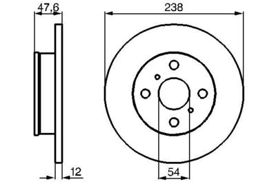 0986478506 BOSCH Тормозной диск