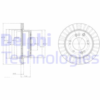 BG4331 DELPHI Тормозной диск