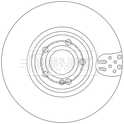 BBD6250S BORG & BECK Тормозной диск