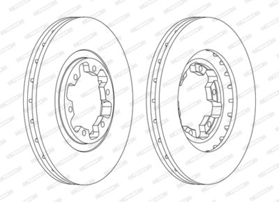 DDF1626C FERODO Тормозной диск