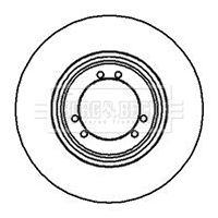 BBD4498 BORG & BECK Тормозной диск