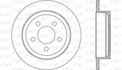 BDA267610 OPEN PARTS Тормозной диск