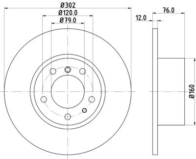 PCD14732 DON Тормозной диск