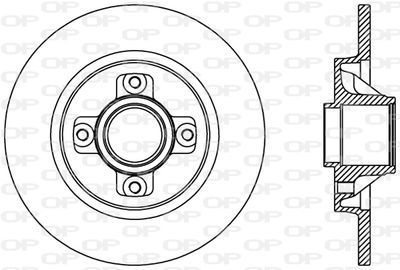 BDR238710 OPEN PARTS Тормозной диск