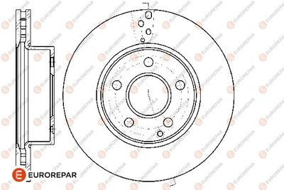 1676011380 EUROREPAR Тормозной диск