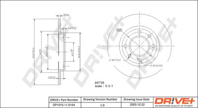 DP1010110104 Dr!ve+ Тормозной диск