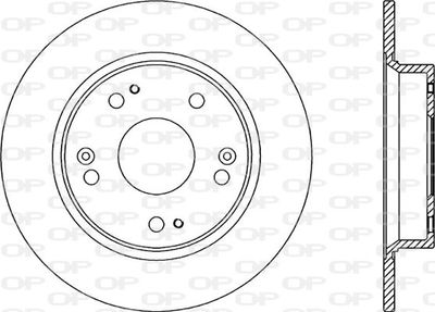 BDA234410 OPEN PARTS Тормозной диск