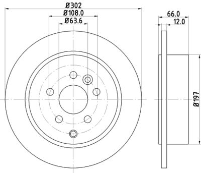 MDC1830 MINTEX Тормозной диск