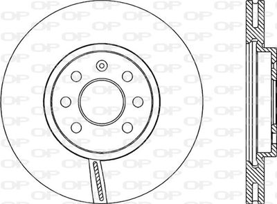 BDA207420 OPEN PARTS Тормозной диск