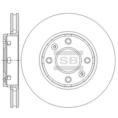 SD6102 Hi-Q Тормозной диск