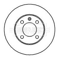 BBD4168 BORG & BECK Тормозной диск