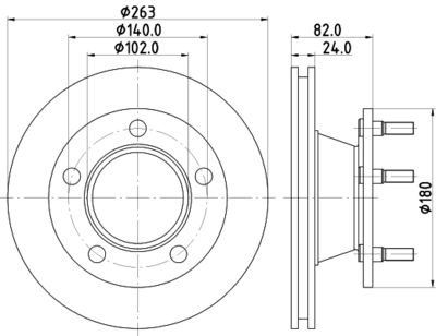 MDC1098 MINTEX Тормозной диск