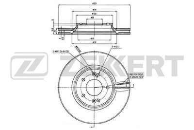 BS6021 ZEKKERT Тормозной диск