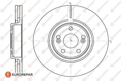 1618887980 EUROREPAR Тормозной диск