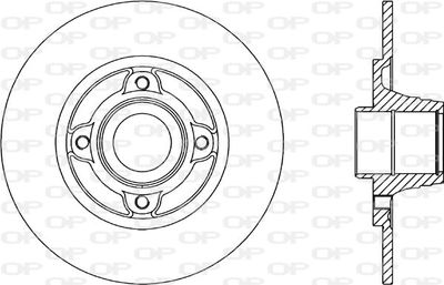 BDR181210 OPEN PARTS Тормозной диск