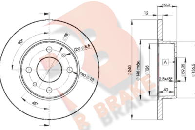 78RBD21815 R BRAKE Тормозной диск