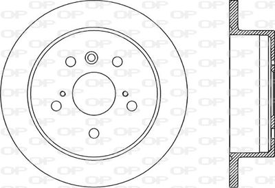 BDA196910 OPEN PARTS Тормозной диск