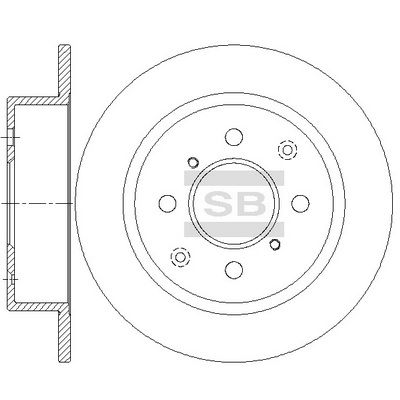 SD4138 Hi-Q Тормозной диск