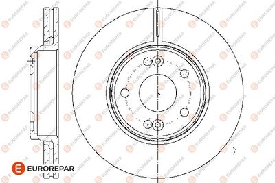 1667859080 EUROREPAR Тормозной диск