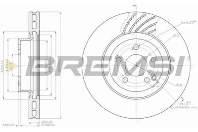 CD7595V BREMSI Тормозной диск