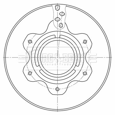 BBD32600 BORG & BECK Тормозной диск