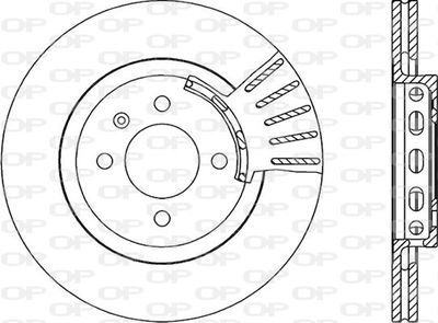 BDR158620 OPEN PARTS Тормозной диск