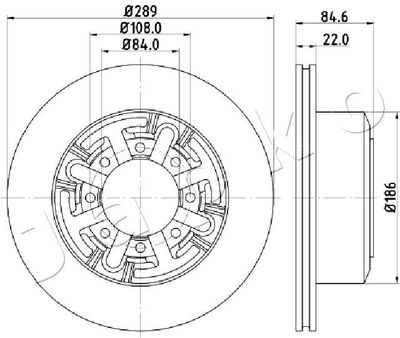 610222 JAPKO Тормозной диск